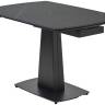 Стол БАЛД (BALDE)120 цвет ЧЕРНЫЙ МРАМОР МАТОВЫЙ (MATT BLACK MARBLE SOLID CERAMIC)/ ЧЕРНЫЙ, ®DISAUR