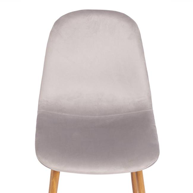 Стул Бриз/Breeze (мод.4724)/2 шт. в упаковке велюр/металл, 44х53х87см, светло-серый (HLR14)/натуральный (Комплект из 2 шт.) светло-серый вельвет/металл Стул Бриз/Breeze (мод.4724)/2 шт. в упаковке велюр/металл, 44х53х87см, светло-серый (HLR14)/натуральный (Комплект из 2 шт.) светло-серый вельвет/металл