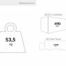Стул пластиковый Marcel бежевый 450х520х850 мм