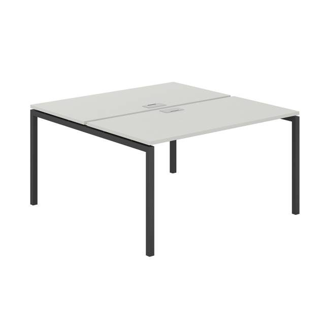 SG.245.SH.44.AN / Рабочая станция 1400х1438х750 / профиль: 40х40 антрацит; столешница: серый бархат