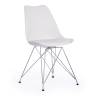 Стул Тулип Айрон Чаир/Tulip Iron Chair (мод.EC-123)/1 шт. в упаковке металл/пластик, 54,5*48*83,5см, white (белый) white (белый) металл/пластик