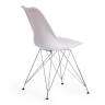 Стул Тулип Айрон Чаир/Tulip Iron Chair (мод.EC-123)/1 шт. в упаковке металл/пластик, 54,5*48*83,5см, white (белый) white (белый) металл/пластик