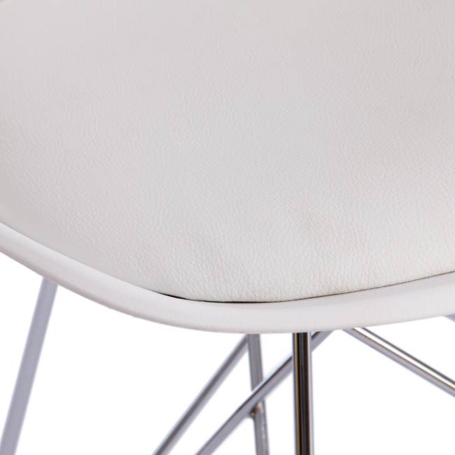 Стул Тулип Айрон Чаир/Tulip Iron Chair (мод.EC-123)/1 шт. в упаковке металл/пластик, 54,5*48*83,5см, white (белый) white (белый) металл/пластик
