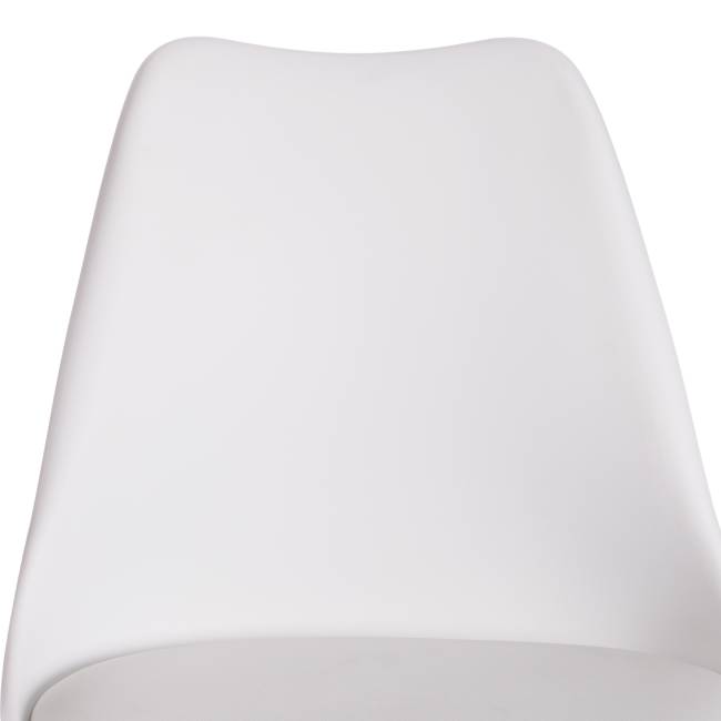 Стул Тулип Айрон Чаир/Tulip Iron Chair (мод.EC-123)/1 шт. в упаковке металл/пластик, 54,5*48*83,5см, white (белый) white (белый) металл/пластик