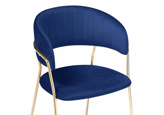Стул Kamelia dark blue / gold