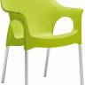 Кресло пластиковое Ola зеленый 590х540х820 мм