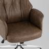 Кресло офисное TopChairs Neoma коричневый экокожа