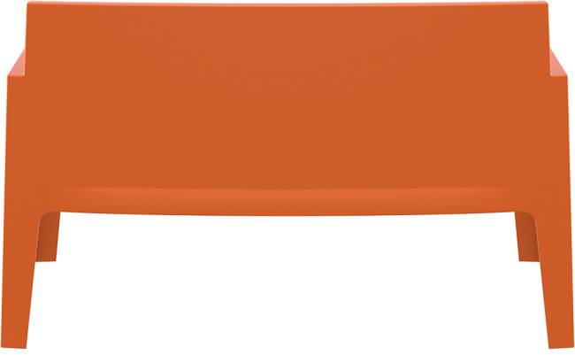Диван пластиковый двухместный Box Sofa оранжевый 1380x620x800 мм Диван пластиковый двухместный Box Sofa оранжевый 1380x620x800 мм