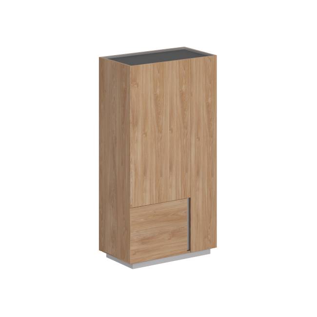OL-20-15.GN.GN.GN.L / Шкаф 950x550x1520, левый / корпус: гикори натуральный, фасады: гикори натуральный