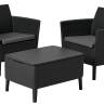 Комплект мебели Салемо балкон (Salemo balcony set) графит