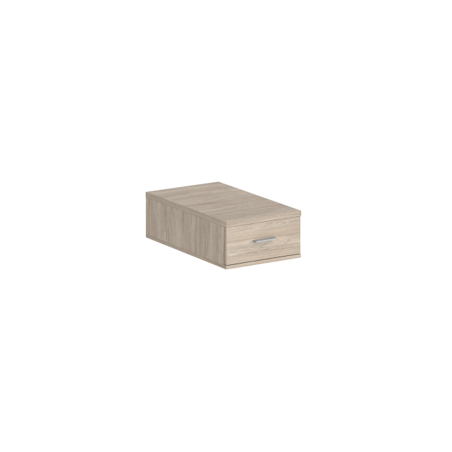 SG.532.OL.OL / Подвесная тумба с 1 ящ., 700, 400х518х173 / корпус: дуб светлый; фасады: дуб светлый