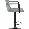 Стул барный DOBRIN KRUGER ARM BLACK, серый велюр (MJ9-75)