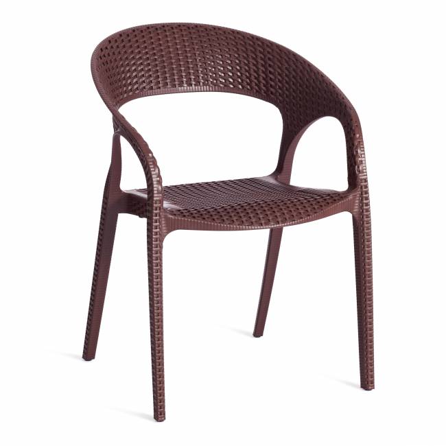 Кресло Тинто/Tinto (мод.PC59) пластик, 60х63х83см, коричневый 14 (Комплект из 4 шт.) Brown (коричневый) 14 пластик