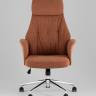 Кресло офисное TopChairs Neoma терракотовый ткань