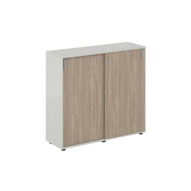 SG.711.SH.OD / Шкаф купе 1238х400х1125 средний, с замком / корпус цвет: серый бархат, фасады: дуб темный