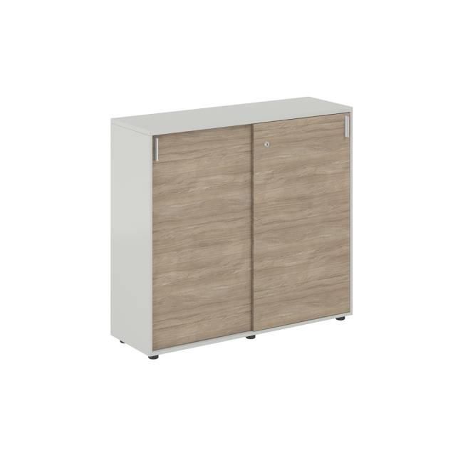 SG.711.SH.OD / Шкаф купе 1238х400х1125 средний, с замком / корпус цвет: серый бархат, фасады: дуб темный