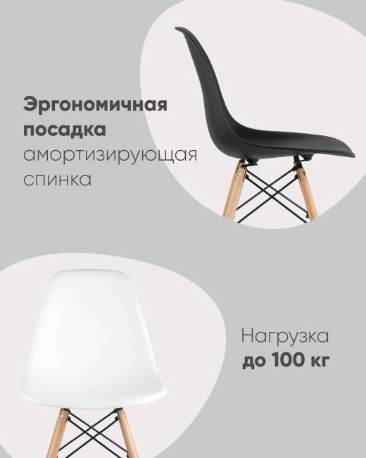 Стул Eames Style DSW белый (разборный каркас) Стул Eames Style DSW белый (разборный каркас)
