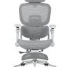 Кресло офисное TopChairs Prodigy с оттоманкой серый