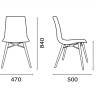 Стул прозрачный X-Treme-S Wox Beech Wood натуральный, оранжевый 470х500х840 мм