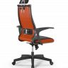 Кресло Sit 10 B2-160U - X2+Extra /Km39/Wm12/U0mL-b/H3mL-2D(M09.B02.G15.W01), черный-оранжевый