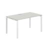 SG.208.SH.63.WH / Стол 1400х800х750 / профиль: 60х30 белый; столешница: серый бархат