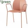 Кресло пластиковое Mentha Go Green карамельный 570х520х800 мм