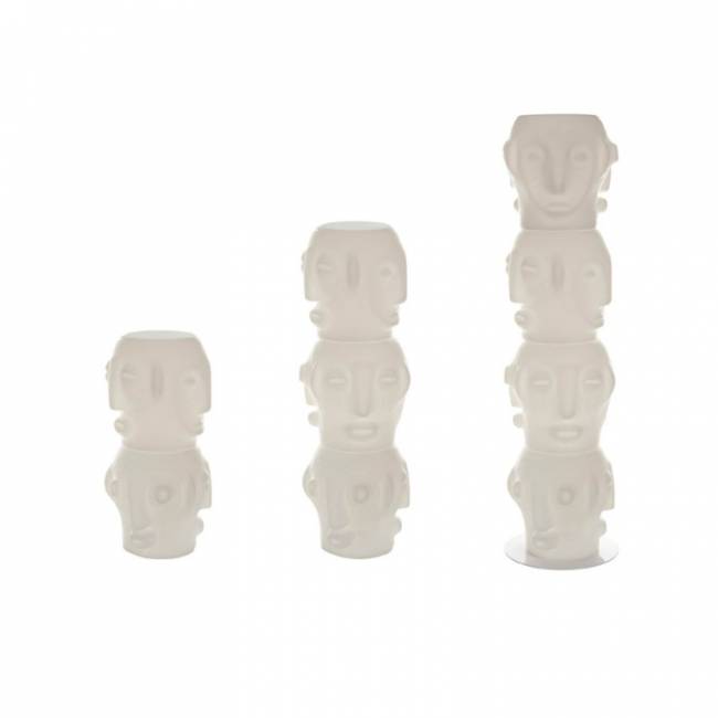 Торшер пластиковый Threebu Totem 3 Lighting LED белый 450х450х1350 мм