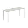 SG.203.SH.63.WH / Стол 1600х600х750 / профиль: 60х30 белый; столешница: серый бархат