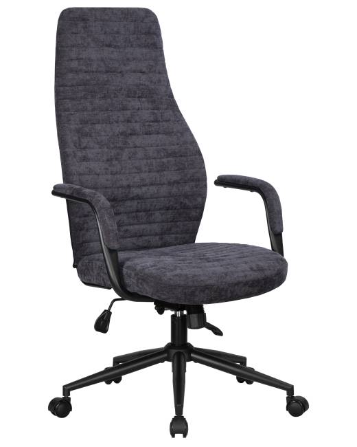 Офисное кресло для руководителей DOBRIN LOKI, антрацит (VRH230-01)