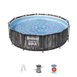 Каркасный бассейн Steel Pro Max 366х100см, 9150л, фил.-насос 2006л/ч, лестница