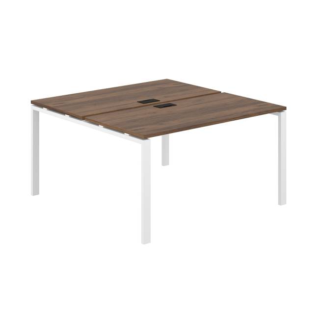 SG.245.DM.63.WH / Рабочая станция 1400х1438х750 / профиль: 60х30 дуб модена; столешница:  дуб модена