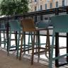 Стул пластиковый барный Trill Stool табак 500х530х965 мм