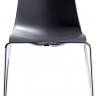 Стул пластиковый Zebra Technopolymer 4 Legs хром, антрацит 540х520х810 мм