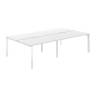 PR.255.WH.P59.WH / Рабочая станция 2800х1438х750 / профиль: 59х59 белый; столешница: белый