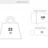 Кресло пластиковое Carmen белый 530х490х790 мм
