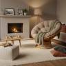 Кресло-качалка Папасан/Papasan (W 23/01 B) /с подушкой/ 115х78х104см, медовый, подушка рогожка, меланж Honey (мед) Кресло-качалка Папасан/Papasan (W 23/01 B) /с подушкой/ 115х78х104см, медовый, подушка рогожка, меланж Honey (мед)