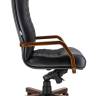 Кресло Everprof Atlant Wood (Атлант Вуд) M Кожа Черный