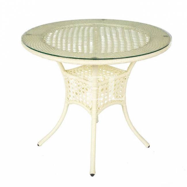 DECO Стол обеденный круглый д. 90 белый