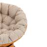 Кресло-качалка Папасан/Papasan (W 23/01 B) /с подушкой/ 115х78х104см, пекан орех, подушка рогожка, меланж Pecan (орех)