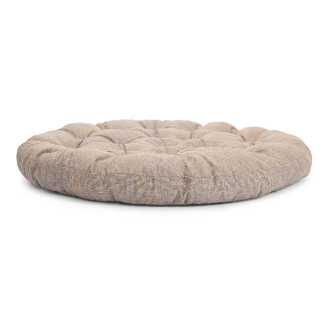 Кресло-качалка Папасан/Papasan (W 23/01 B) /с подушкой/ 115х78х104см, пекан орех, подушка рогожка, меланж Pecan (орех)