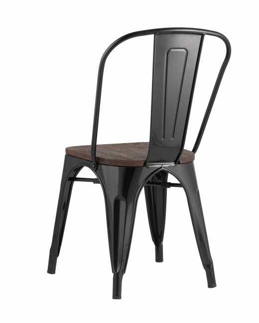 Стул TOLIX WOOD черный глянцевый