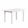 Стол Мосс/Moss раздвижной бук, МДФ, белый,110-140х68х75см white (белый) бук, мдф