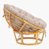 Кресло Папасан/Papasan (23/01 W) /с подушкой и ремешками/ 115х101х104см, медовый, подушка рогожка, меланж Honey (мед)