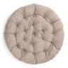Кресло Папасан/Papasan (23/01 W) /с подушкой и ремешками/ 115х101х104см, медовый, подушка рогожка, меланж Honey (мед)