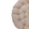 Кресло Папасан/Papasan (23/01 W) /с подушкой и ремешками/ 115х101х104см, медовый, подушка рогожка, меланж Honey (мед)