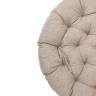 Кресло Папасан/Papasan (23/01 W) /с подушкой и ремешками/ 115х101х104см, медовый, подушка рогожка, меланж Honey (мед)