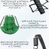 Подвесное кресло - качели "Wind Black" зеленая подушка
