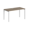 SG.204.OD.63.WH / Стол 1200х700х750 / профиль: 60х30 белый; столешница: дуб темный