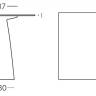 Стол из HPL пластика светящийся Hopla Lighting белый 790х790х720 мм