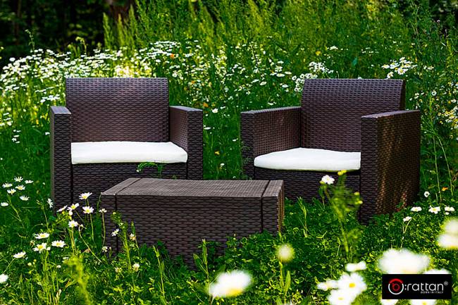 Комплект мебели NEBRASKA TERRACE Set (стол, 2 кресла), венге